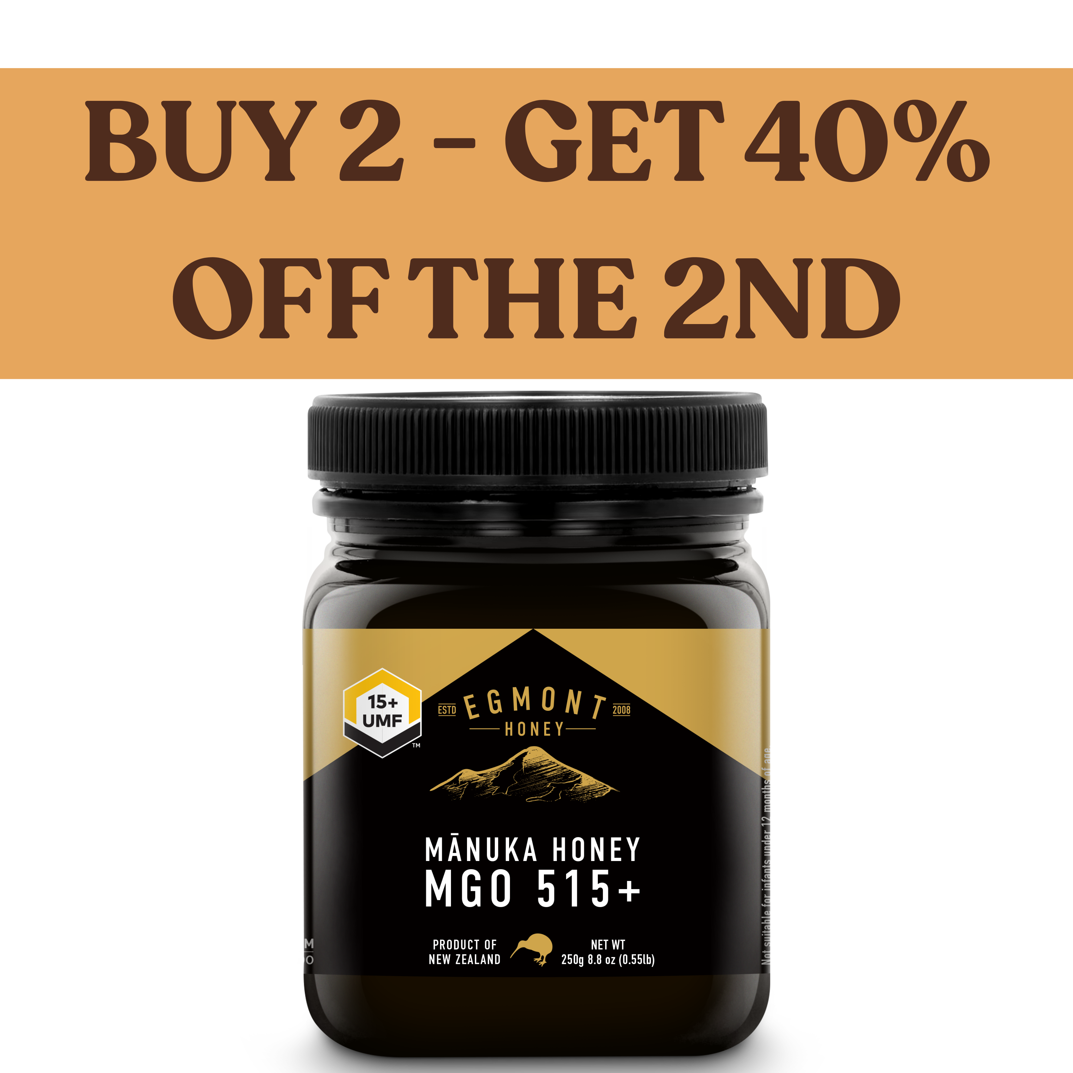 Mānuka Honey MGO 515+ UMF 15+ 8.8oz (250g) | CLEARANCE