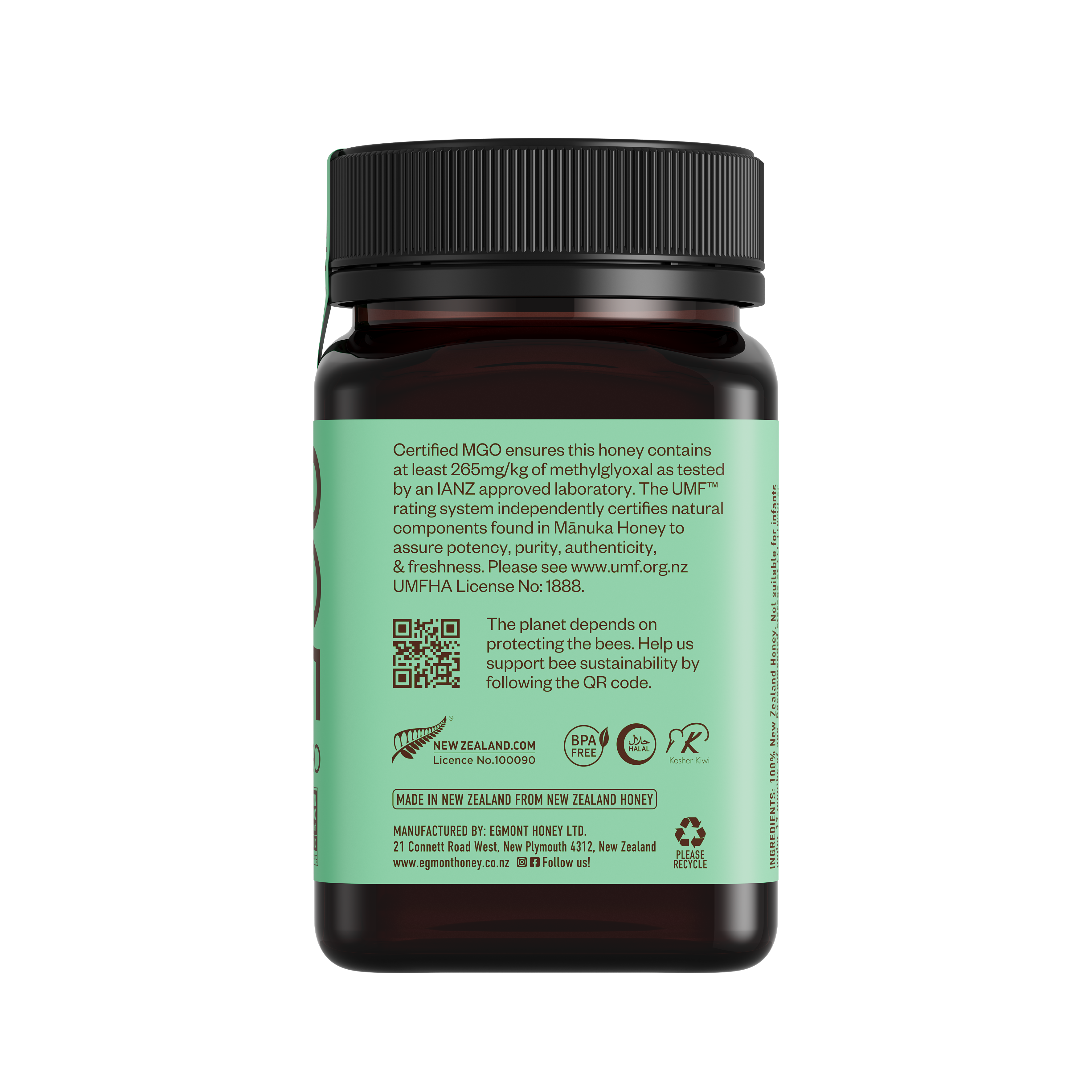 Mānuka Honey MGO 265+ UMF 10+ 17.6oz (500g)